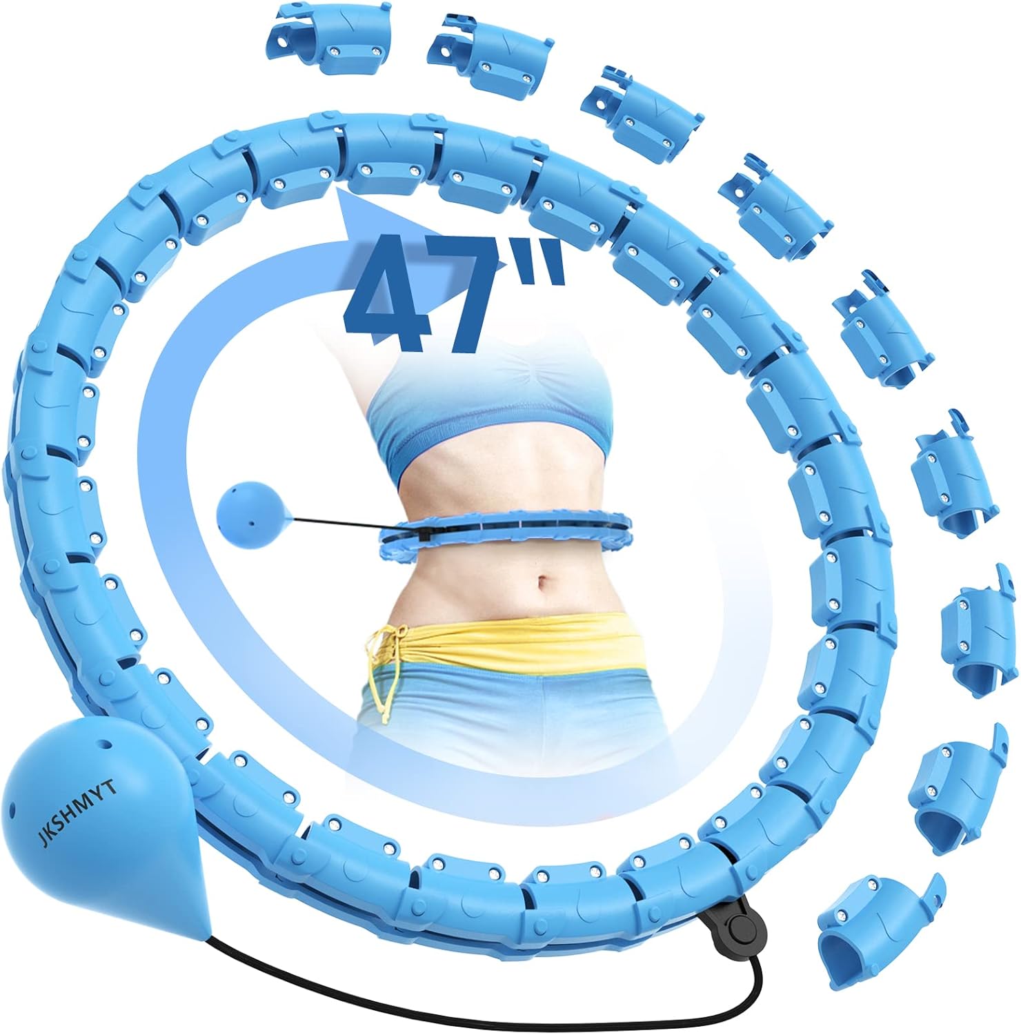 JKSHMYT Obciążony Hula Hoop - zdjęcie 1