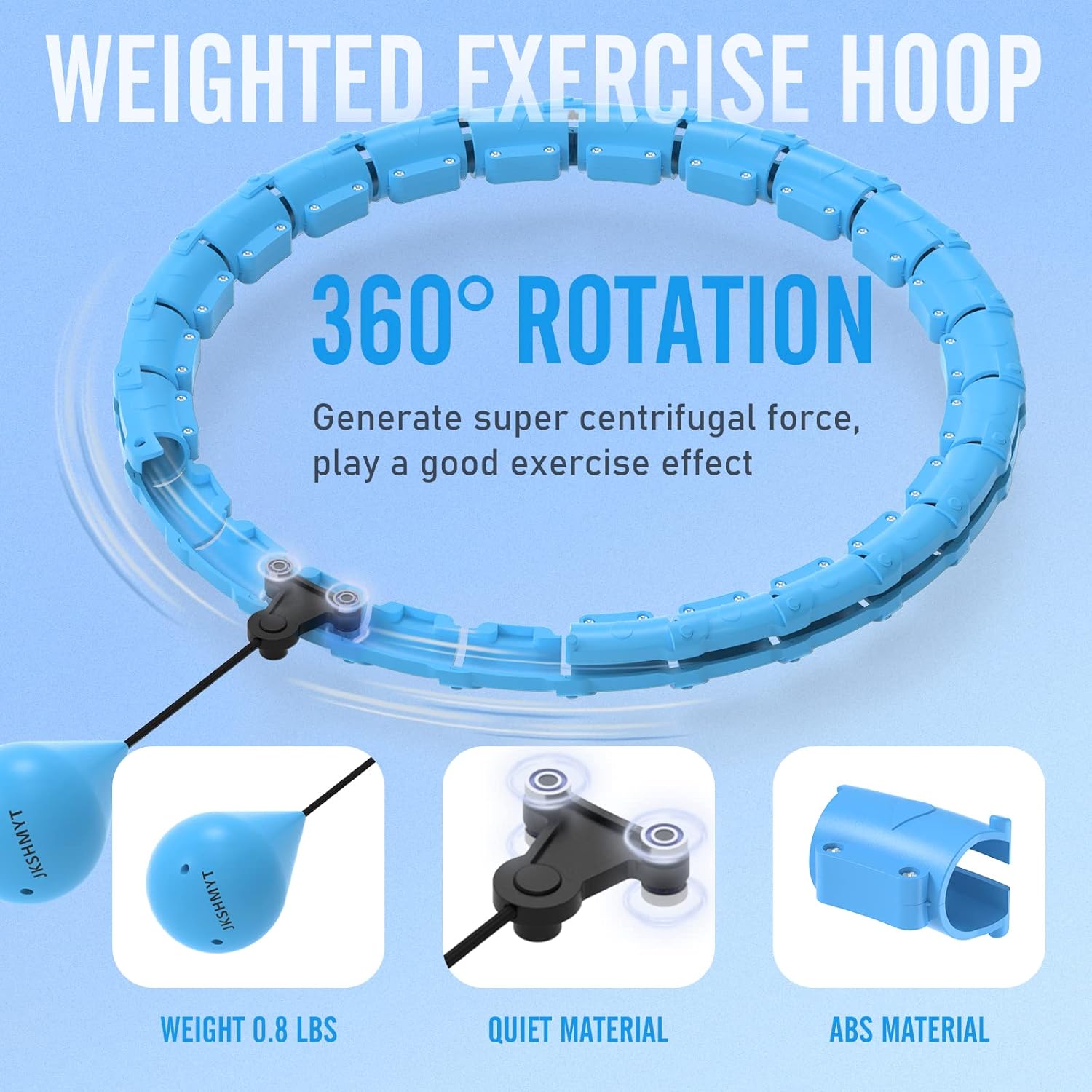 JKSHMYT Obciążony Hula Hoop - zdjęcie 3